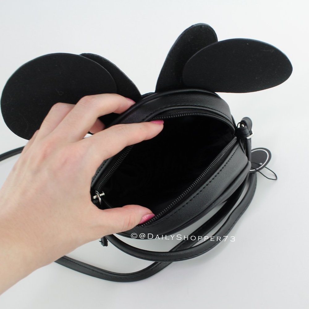 Sparkly Rainbow Minnie Mouse Crossbody Purse Last1 - Picture 3 of 5